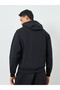Men Black Embroidered NYC Fleece Hoodie - 5