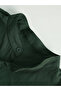Men Dark Green Mandarin Collar Short Sleeve Shirt - 3