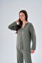 Women's Famous High Quality Plus Size Modal Fabric High Neck Bottom-Top Set - 1004 - 5