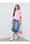 Girls Light Pink Cotton Long Sleeve Polo T-Shirt - 2