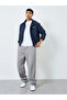 Men Navy Solid Zip-Up Regular Jacket - 2