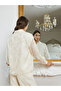 Women Floral Jacquard Sheer Shirt - 5