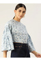 Women Floral Print Cotton Crop Top - 4