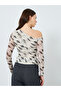 Women Animal Print Fitted Knit Top - 5