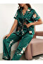 Women Graphic Print Short Sleeve Shirt and Pyjama Set