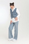 Girl's Stone Decorated 3-Piece Jean Set 5-15 Years Old 12495 - 3