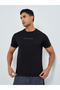Men Black Graphic Print Crew Neck T-Shirt - 3