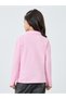 Girls Pink Cotton Long Sleeve Polo T-Shirt - 5