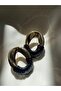 Gold Detailed Hoop Earrings - 2