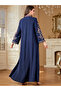Women Sequin Patch Detail Embroidered Jalabiya - 5
