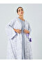 Women Floral Printed Slit Sleeve Abaya - 2