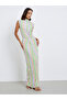 Women Sleeveless Striped Maxi Dress - 3