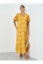 Women Floral Printed Short Sleeve Jalabiya
