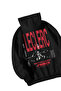Unisex Black Oversized Hoodie - F1 Bang Charles Leclerc Printed 3 Thread Streetwear Sweatshirt - 3