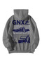 Unisex Anthracite Oversized Hoodie - Gnx Kendrick Lamar Printed 3 Thread Ş Fleece-Lined Streetwear Sweatshirt