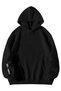 Unisex Black Oversized Hoodie - F1 Bang Charles Leclerc Printed 3 Thread Streetwear Sweatshirt - 2