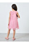 Girls Light Pink Lace A-Line Dress - 4