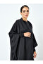Women Black Kimono Sleeve Abaya - 2