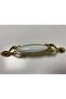Emerald 128 mm Cabinet Drawer Kitchen Handle Gold Porcelain Looking Handle - 2