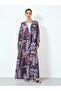 Women Graphic Printed Long Sleeve Abaya with Hijab - 3