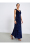Women Sequin Sleeveless Maxi Evening Dress - 3