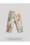 Girl's Button Closure Woven Fabric Jacket T-Shirt Elastic Waist Woven Pants with Pockets Cooper Set - 3