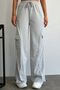 Cargo Pocket Gray Side Piping, Plenty of Laces, Elasticated Cuffs, Zip Sports Sweatpants - 5