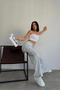 Cargo Pocket Gray Side Piping, Plenty of Laces, Elasticated Cuffs, Zip Sports Sweatpants - 2