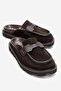 VELA Brown Suede Genuine Leather Women's Slippers