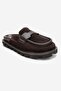 VELA Brown Suede Genuine Leather Women's Slippers - 3