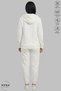 Women's Hooded Jacket and Elastic Jogger Pants 100% Cotton Combed Cotton Tracksuit Set - 2