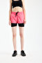 Women's Printed Sports/Sea/Pool Shorts with Tights Inside and Double Pockets - 4