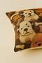 3D Embroidery Effect Cute Dogs Patterned Kids & Baby Throw Pillow Cover 43X43 - 3
