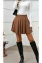 High Waist Super Stretchy Mini Flared Skirt