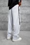 Men's Sweatpants Joyprime Nakisli Alti Gray Oversize Baggy Loose Fit 3 Yarns Without Ruffles - 5
