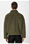 معطف رجالي كاكي مريح ذو ملمس ناعم - 7