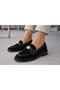 Women's Gold Emblem Premium Loafer Shoes - Office and Daily Elegance Black & Brown Series - 6