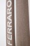 Mink/Ecru Cashmere Blend Soft Textured Women's Knitwear Scarf - 2