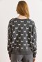 Women's Gray Fiyok Baklava Patterned Knitwear Sweater Kzk-19001123 - 3
