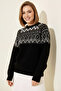 Jacquard Knitwear R4509 Black