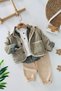 My Little One's Cicileri Lumberjack Shirt and Coat Set for Boys, 4-Piece Set - Green