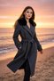 Aurora Fur Collar Cashmere Coat - 2