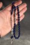 Father is Like a Plane Tree Midnight Blue Amber Prayer Beads in Wooden Box - 2