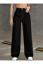 Beeke Super High Waist Wide Leg Jeans Stretch Fabric Wide Leg Denim Pants - 3
