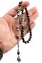 Men's Father's Day Lettered 8mm Sphere Cut Tiger Eye Rosary - 2