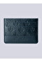 Fb Monogram Card Holder Dark Blue