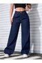 Beeke Super High Waist Wide Leg Jeans Stretch Fabric Wide Leg Denim Pants - 3
