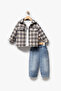 Back Printed Pocket Detailed 3-Piece Boys' Set 9090 - 4