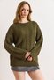 Women's Khaki Hair Braided Knitwear Sweater Kzk-19001130 - 5
