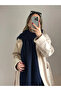 وشاح Pinterest ذو ملمس ناعم باللون الأزرق الداكن - 2